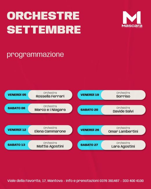 ORCHESTRE Mascara – settembre ORCHESTRE Mascara - settembre
